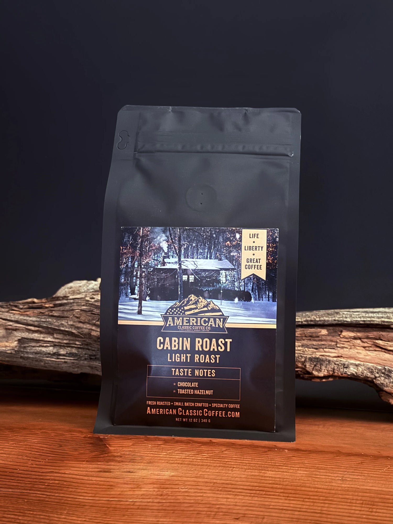 Bag of American Classic Coffee Cabin Roast Light Roast