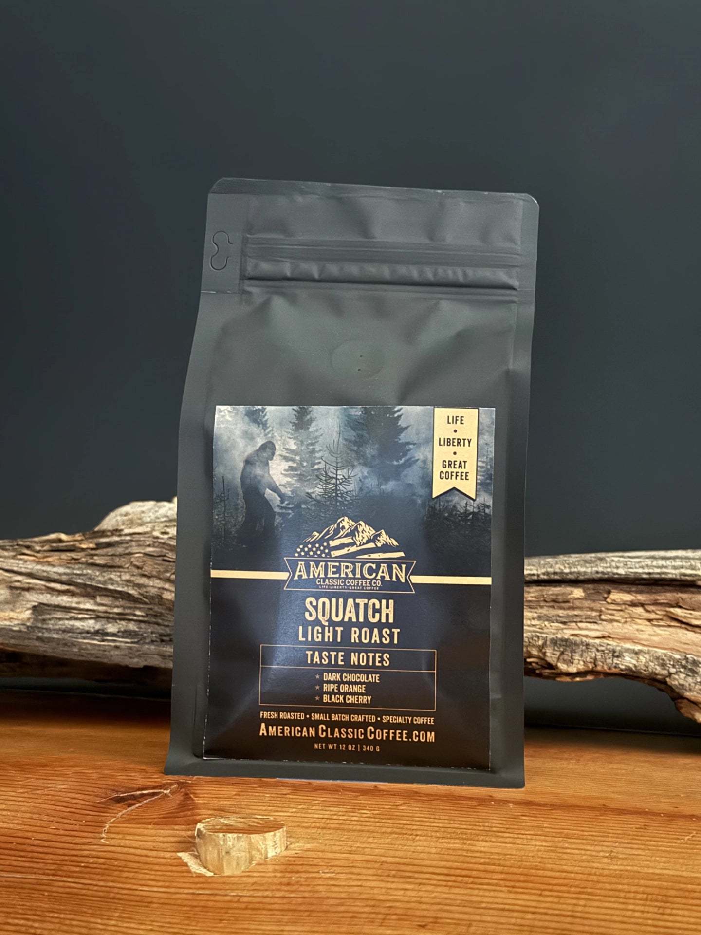 Bag of American Classic Coffee Squatch Light Roast