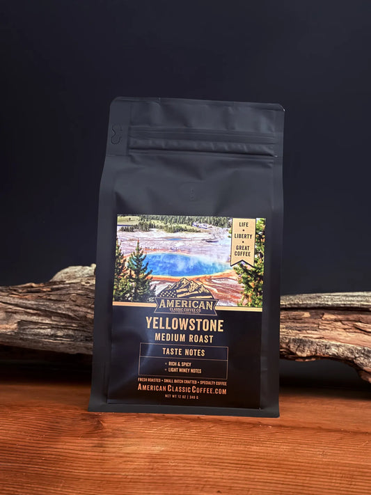 Bag of American Classic Coffee Yellowstone Medium Roast
