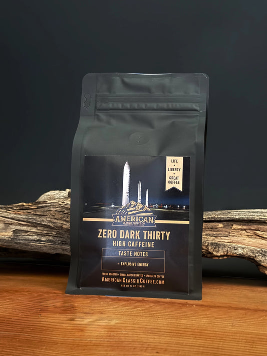 Bag of American Classic Coffee Zero Dark Thirty High Caffeine
